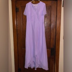 Bridesmaids dresses, Lilac‎ chiffon dress.